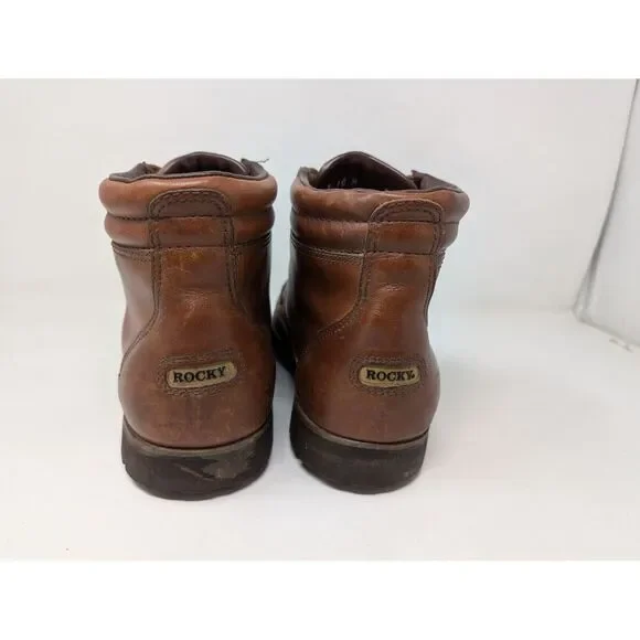 Rocky 3358 Gore-Tex Boots Mens 10 M Brown Leather Hiking Chukka‎ Ankle Vibram